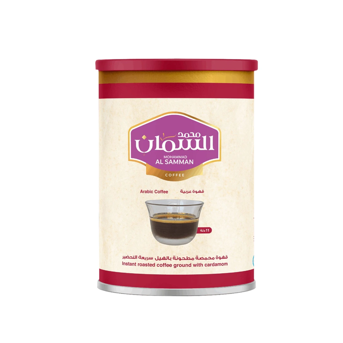 قهوة عربية محمصة مع الهيل – 440 غ - قهوة السمان